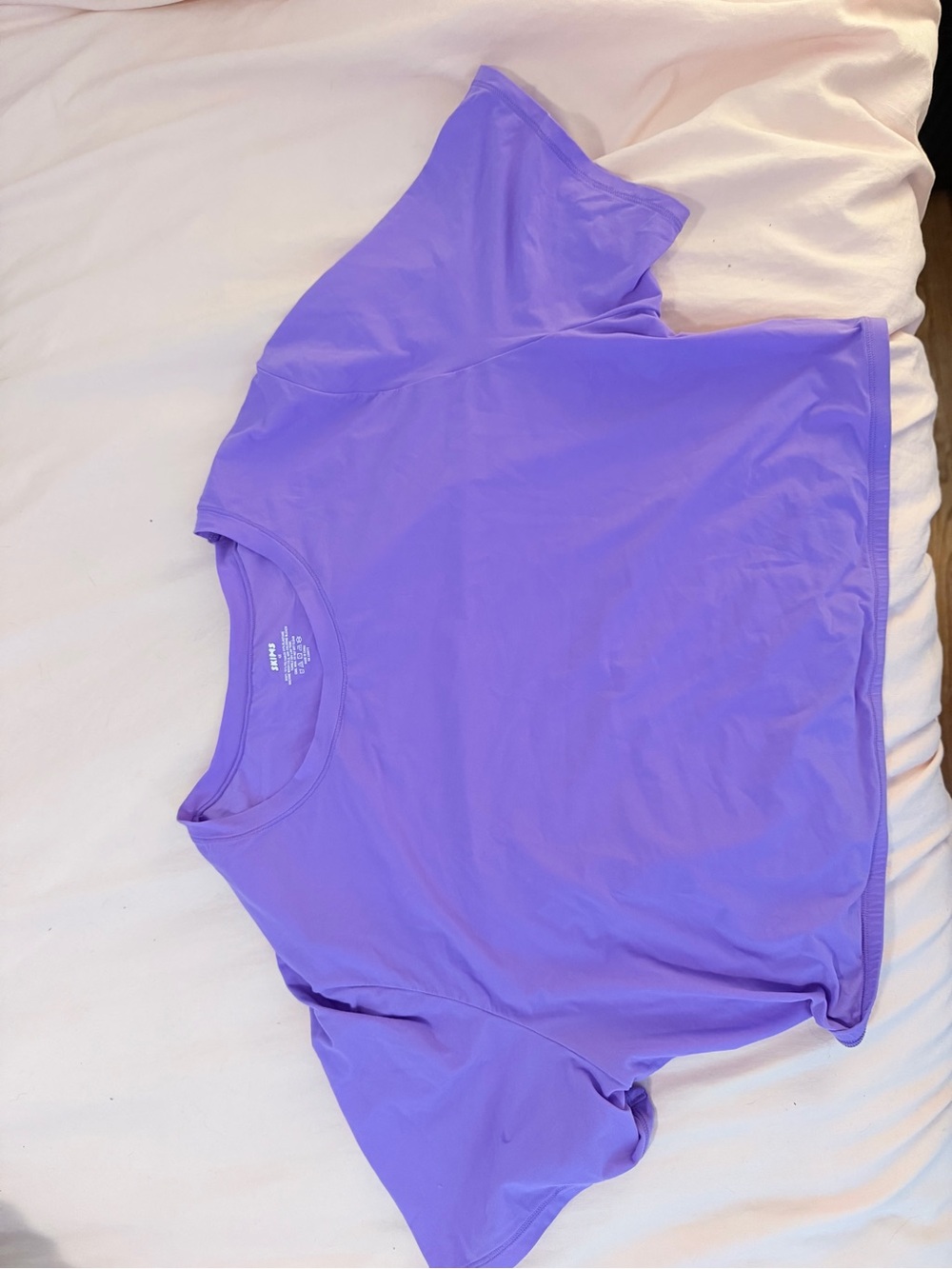 SKIMS Lavender Crewneck Short Sleeve Tee